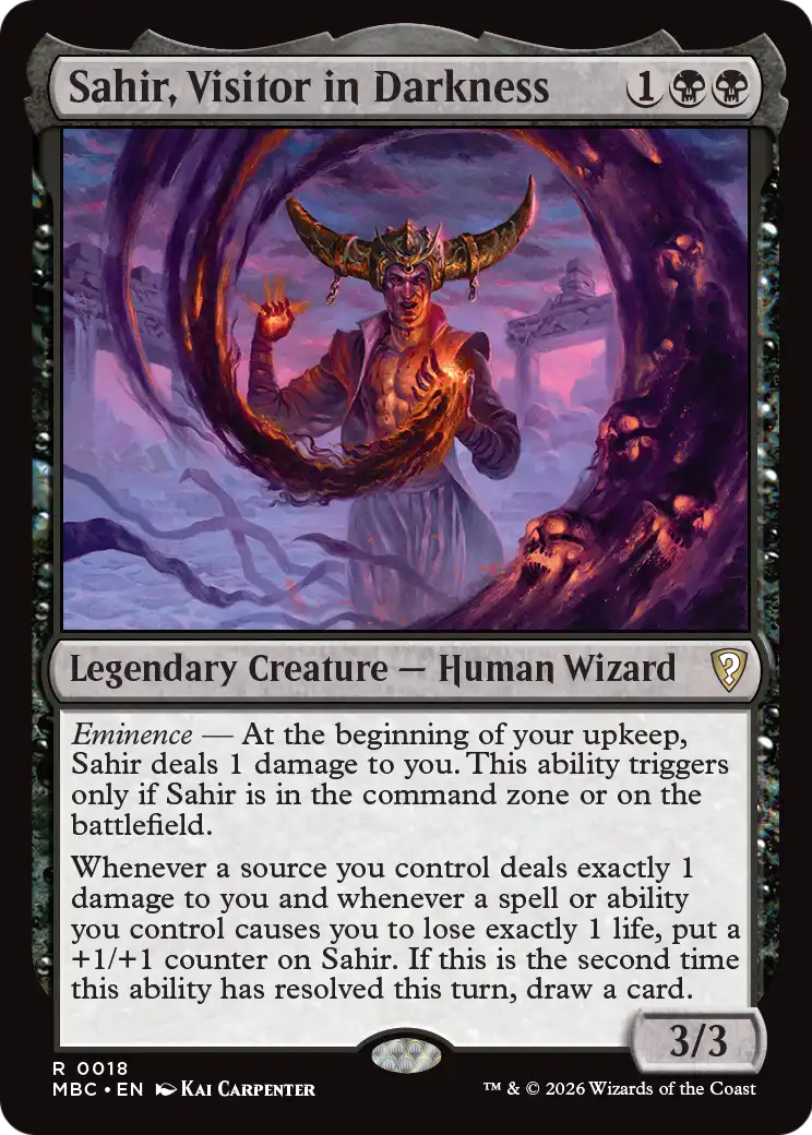 Sahir, Visitor in Darkness [Mystery Booster: Commander Edition] | Chromatic Games