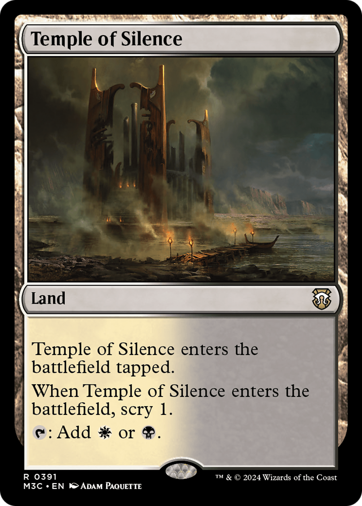 Temple of Silence (Ripple Foil) [Modern Horizons 3 Commander] | Chromatic Games