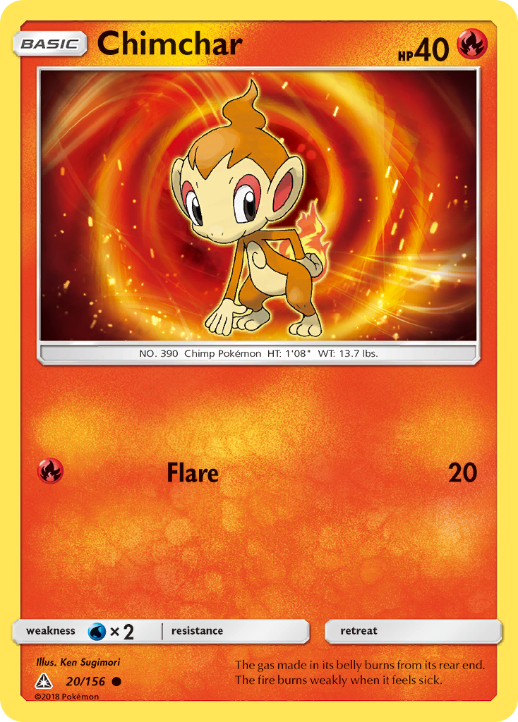 Chimchar (20/156) [Sun & Moon: Ultra Prism] | Chromatic Games