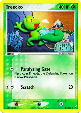 Treecko (67/100) (Stamped) [EX: Crystal Guardians] | Chromatic Games