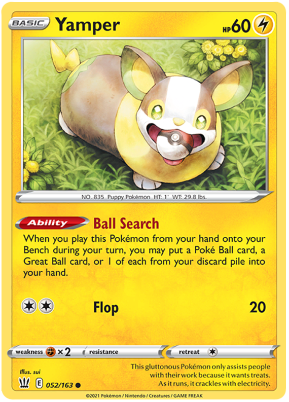 Yamper (052/163) [Sword & Shield: Battle Styles] | Chromatic Games