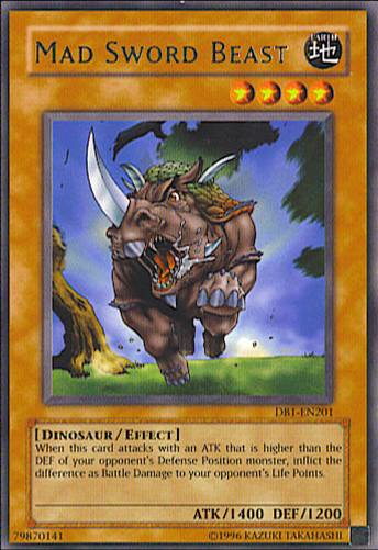 Mad Sword Beast [DB1-EN201] Rare | Chromatic Games