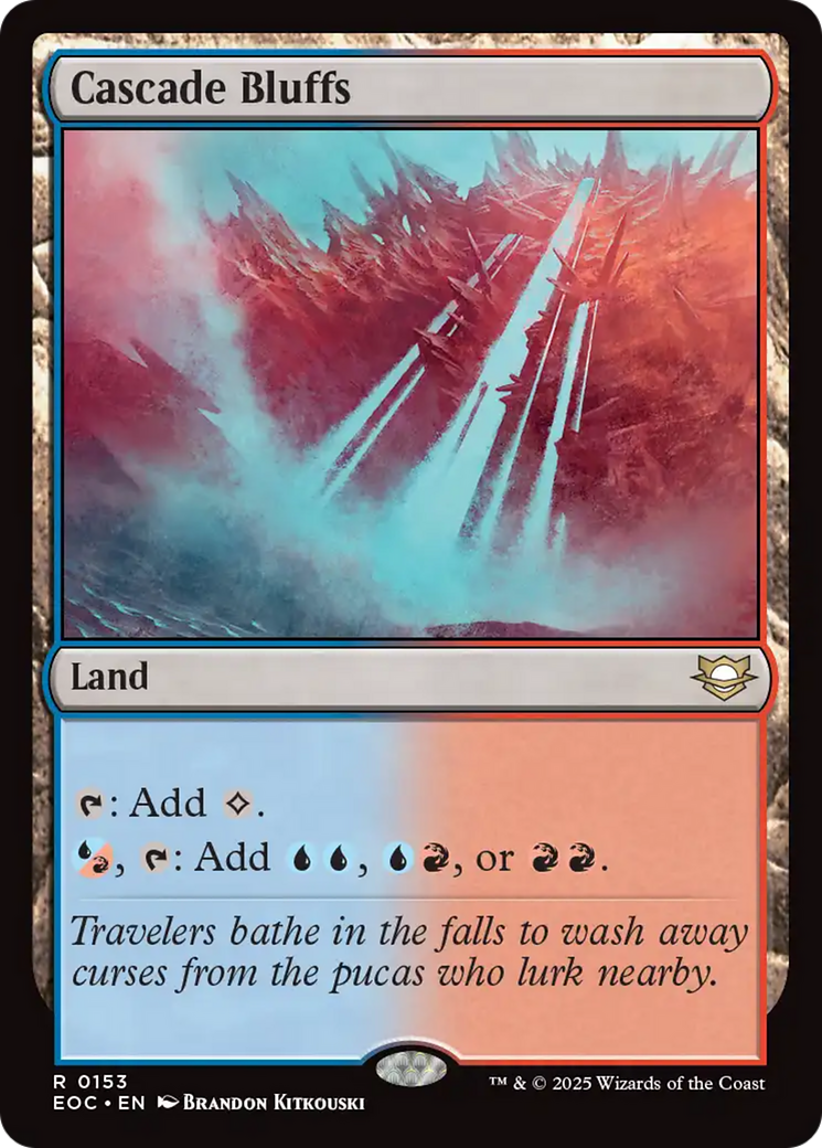 Cascade Bluffs [Edge of Eternities Commander] | Chromatic Games