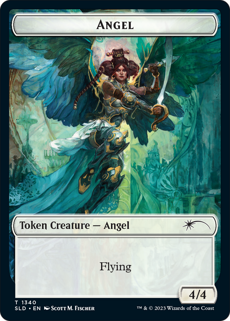 Angel (SLD) // Soldier (GRN) Double-Sided Token [Secret Lair: Angels Tokens] | Chromatic Games