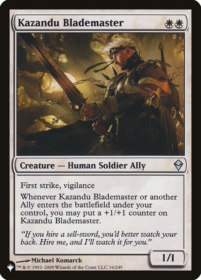 Kazandu Blademaster [The List] | Chromatic Games