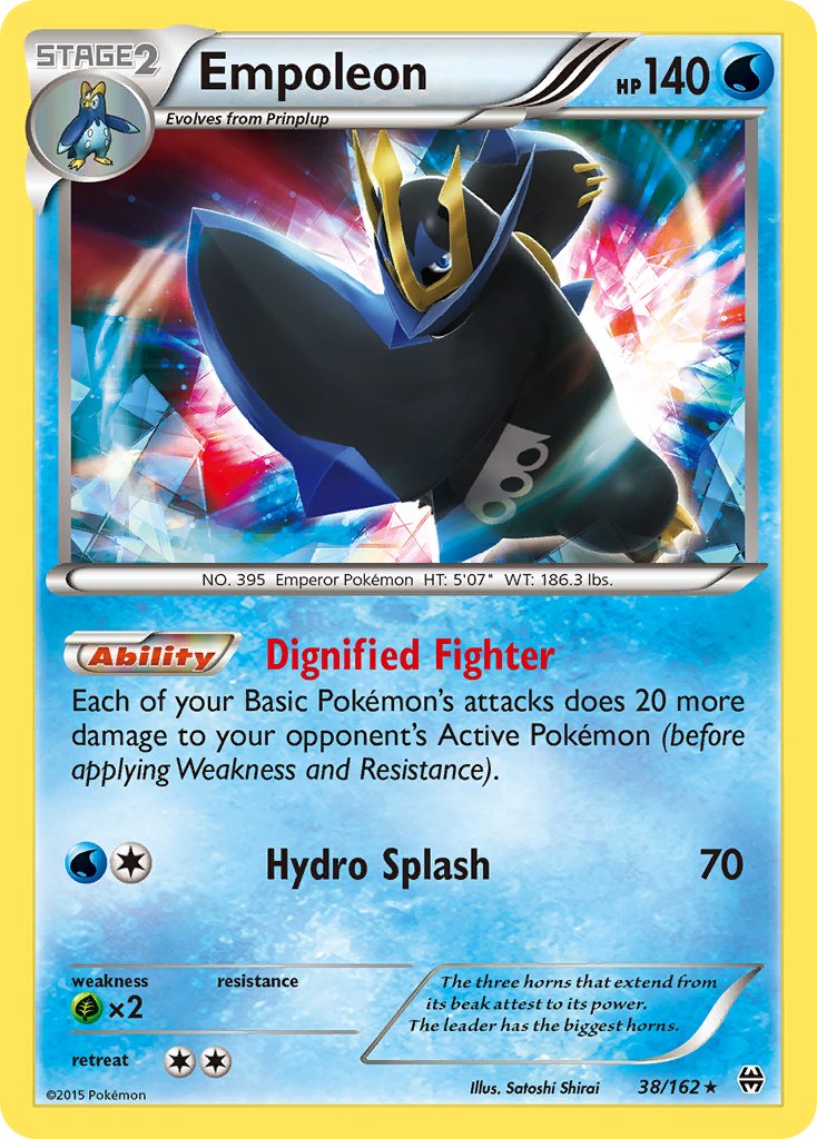 Empoleon (38/162) (Battle Arena Deck Exclusive) (Theme Deck Exclusive) [XY: BREAKthrough] | Chromatic Games