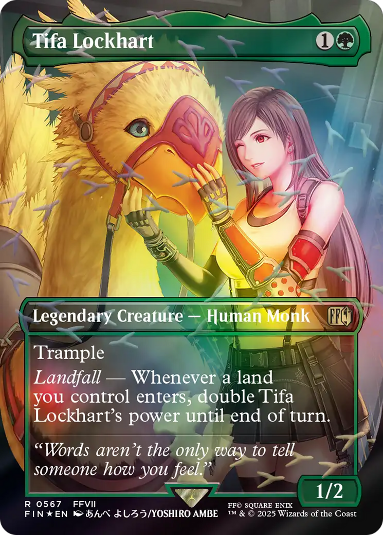 Tifa Lockhart (Borderless) (Chocobo Track Foil) [FINAL FANTASY] | Chromatic Games