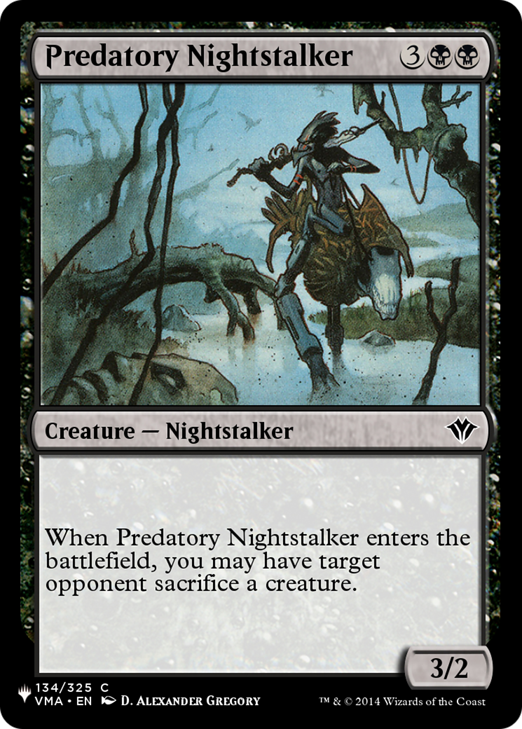 Predatory Nightstalker [The List] | Chromatic Games