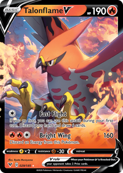 Talonflame V (029/185) [Sword & Shield: Vivid Voltage] | Chromatic Games