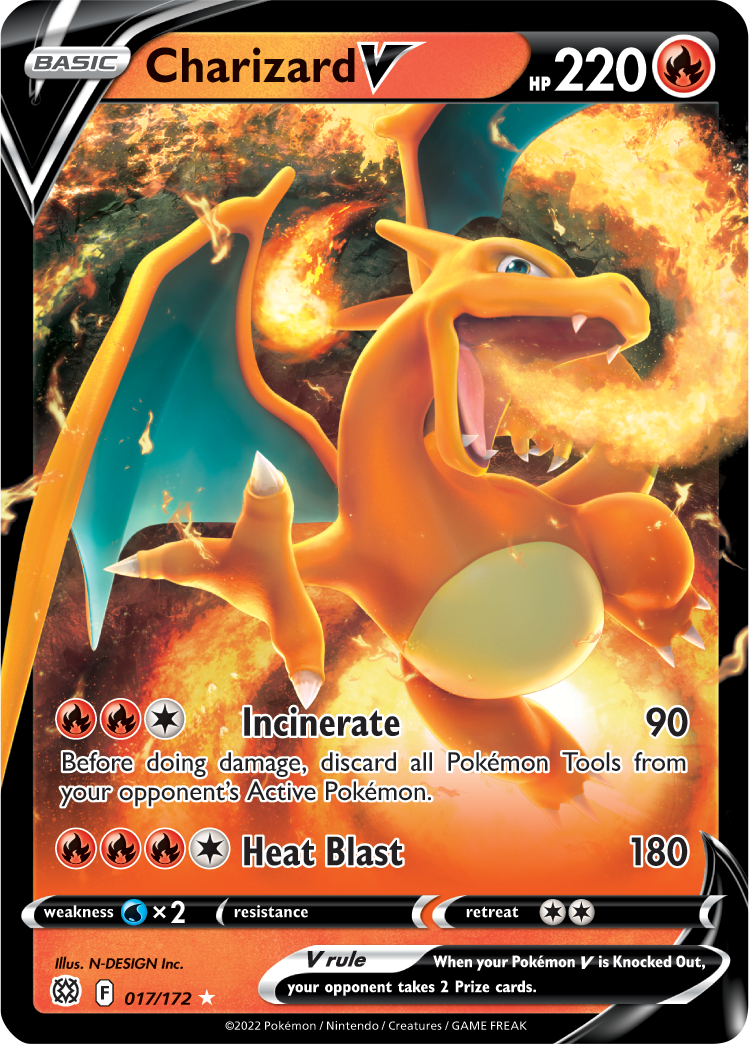 Charizard V (017/172) [Sword & Shield: Brilliant Stars] | Chromatic Games