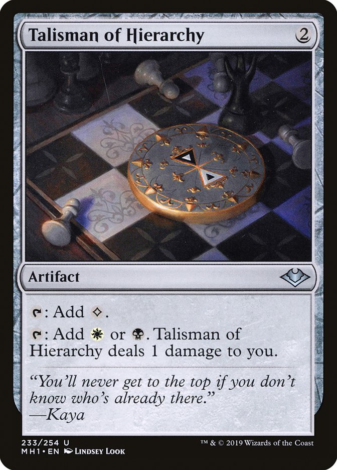 Talisman of Hierarchy [Modern Horizons] | Chromatic Games