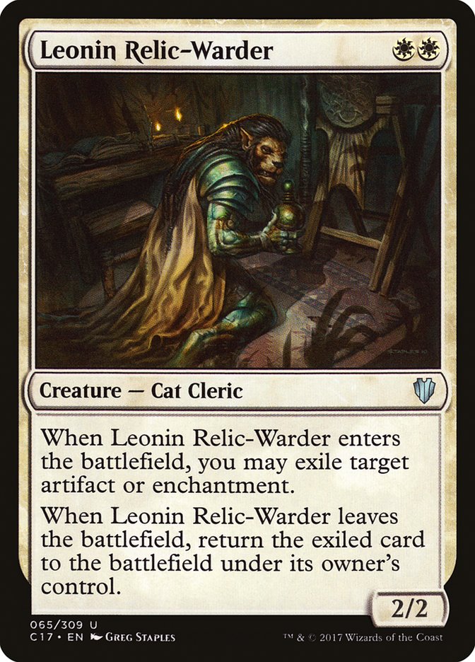 Leonin Relic-Warder 65/309 (Commander 2017)  | Chromatic Games