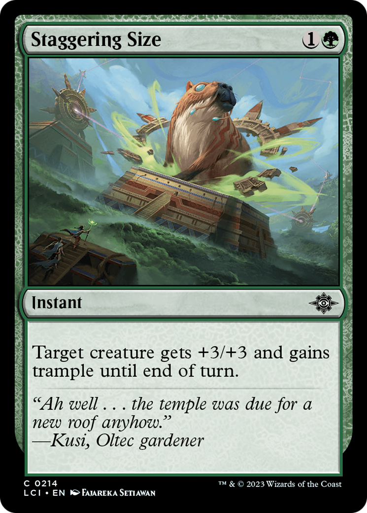 Staggering Size [The Lost Caverns of Ixalan] | Chromatic Games