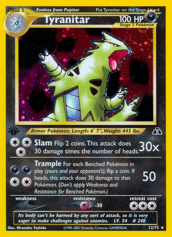 Tyranitar (12/75) [Neo Discovery 1st Edition] | Chromatic Games