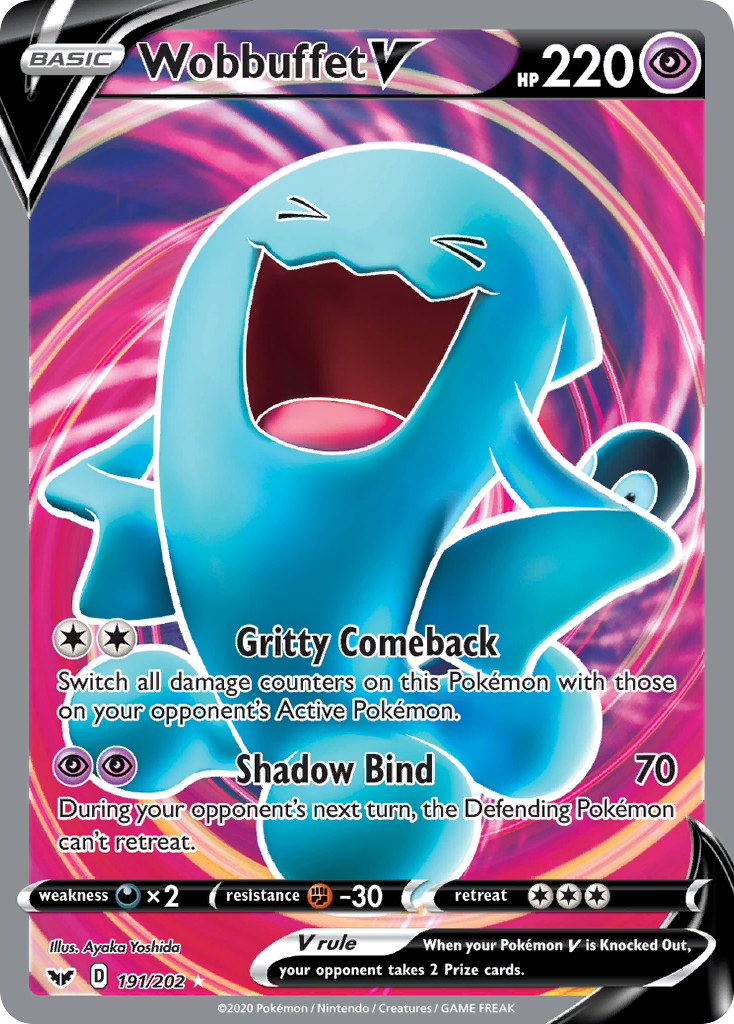 Wobbuffet V (191/202) [Sword & Shield: Base Set] | Chromatic Games