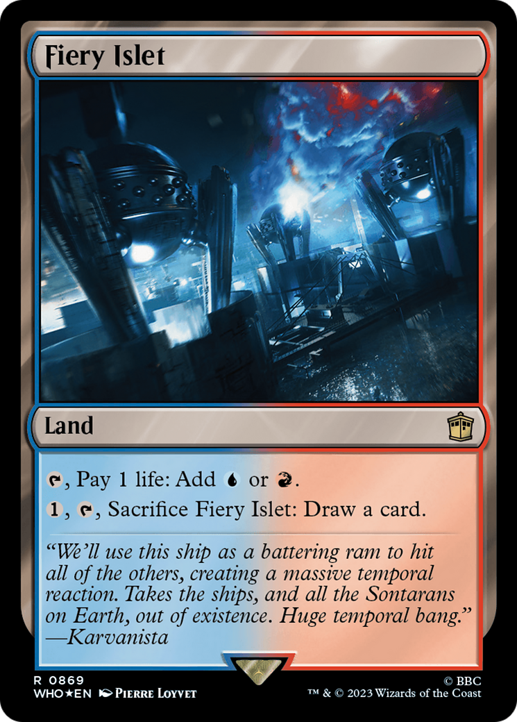Fiery Islet (Surge Foil) [Doctor Who] | Chromatic Games