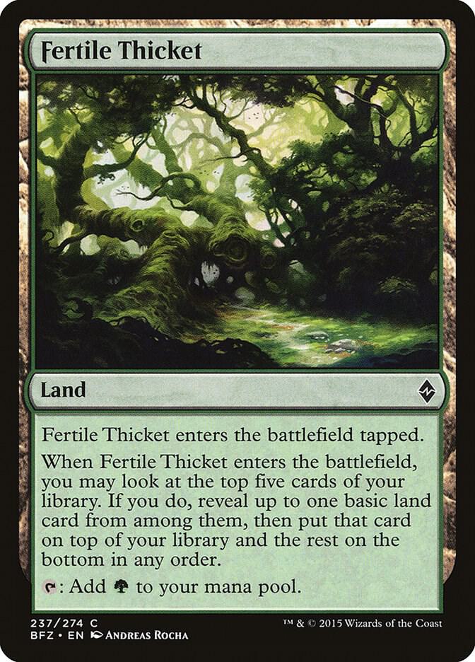 Fertile Thicket 237/274 (Battle for Zendikar)  | Chromatic Games