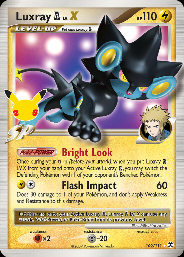 Luxray GL LV.X (109/111) [Celebrations: 25th Anniversary - Classic Collection] | Chromatic Games