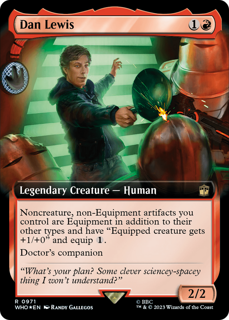 Dan Lewis (Extended Art) (Surge Foil) [Doctor Who] | Chromatic Games