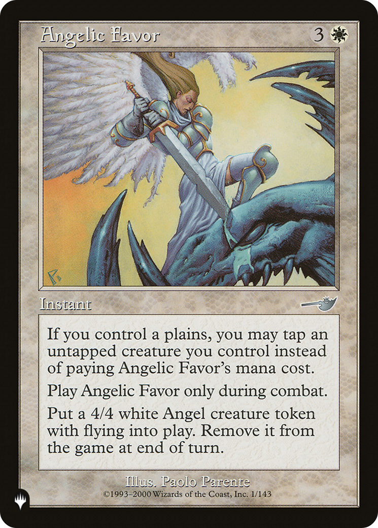 Angelic Favor [The List Reprints] | Chromatic Games