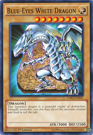 Blue-Eyes White Dragon (Version 4) [LDK2-ENK01] Common | Chromatic Games