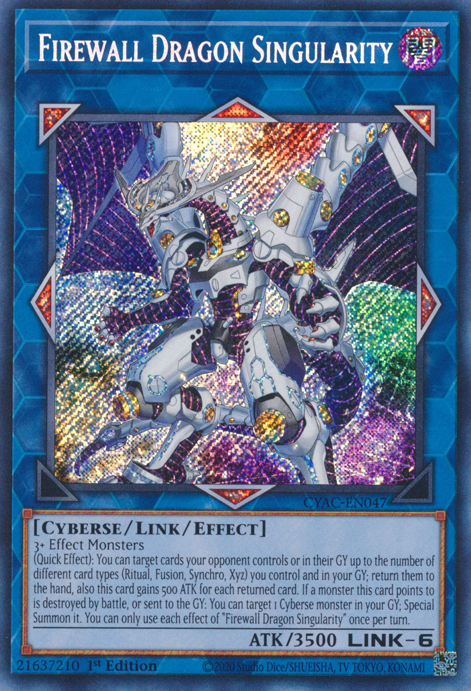 Firewall Dragon Singularity [CYAC-EN047] Secret Rare | Chromatic Games