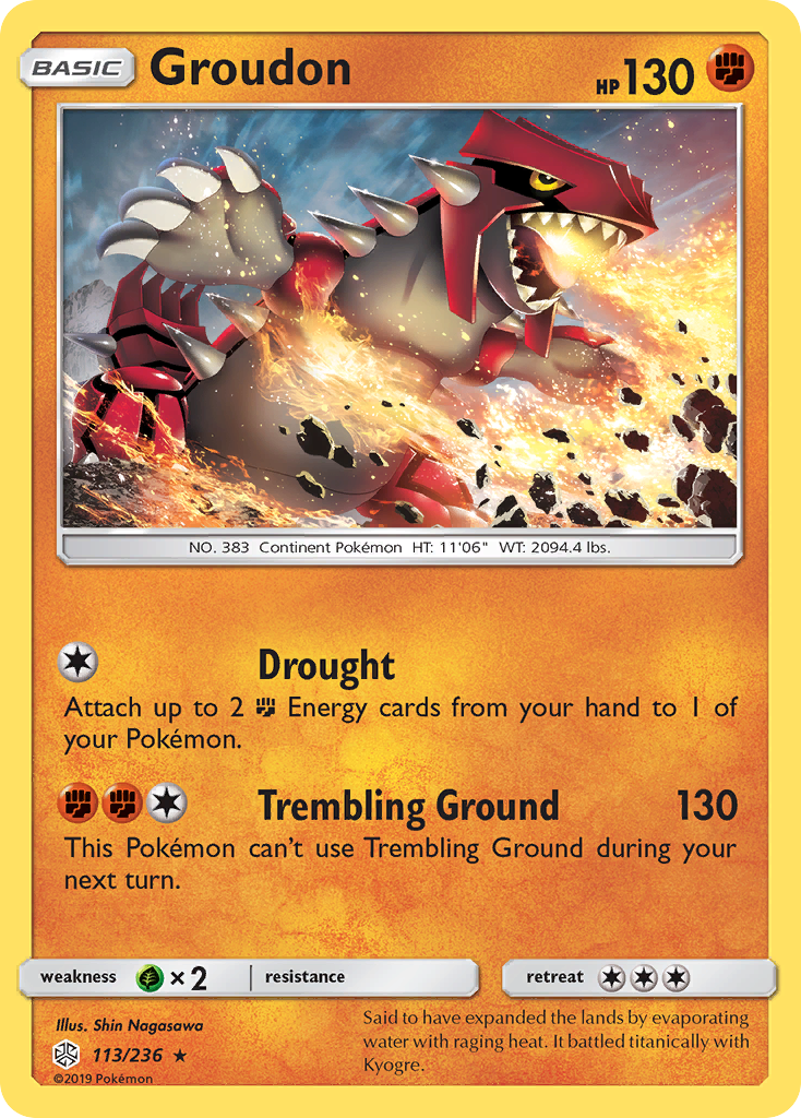 Groudon (113/236) [Sun & Moon: Cosmic Eclipse] | Chromatic Games