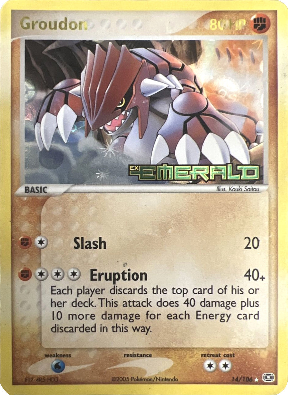 Groudon (14/106) (Stamped) [EX: Emerald] | Chromatic Games