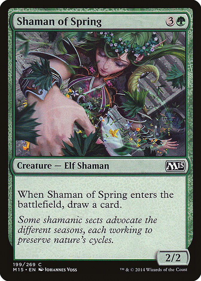 Shaman of Spring 199/269 (Magic 2015 (M15))  | Chromatic Games
