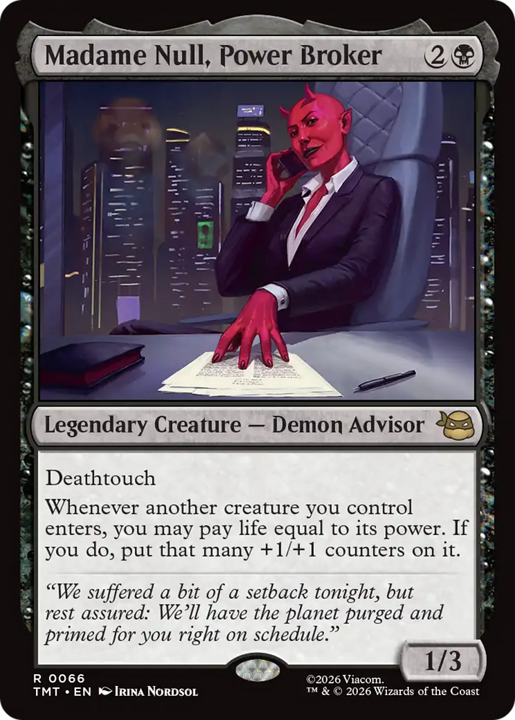 Madame Null, Power Broker [Teenage Mutant Ninja Turtles] | Chromatic Games