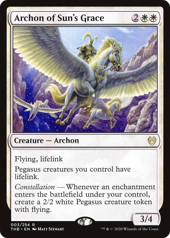 Archon of Sun's Grace 3/254 (Theros Beyond Death)  | Chromatic Games