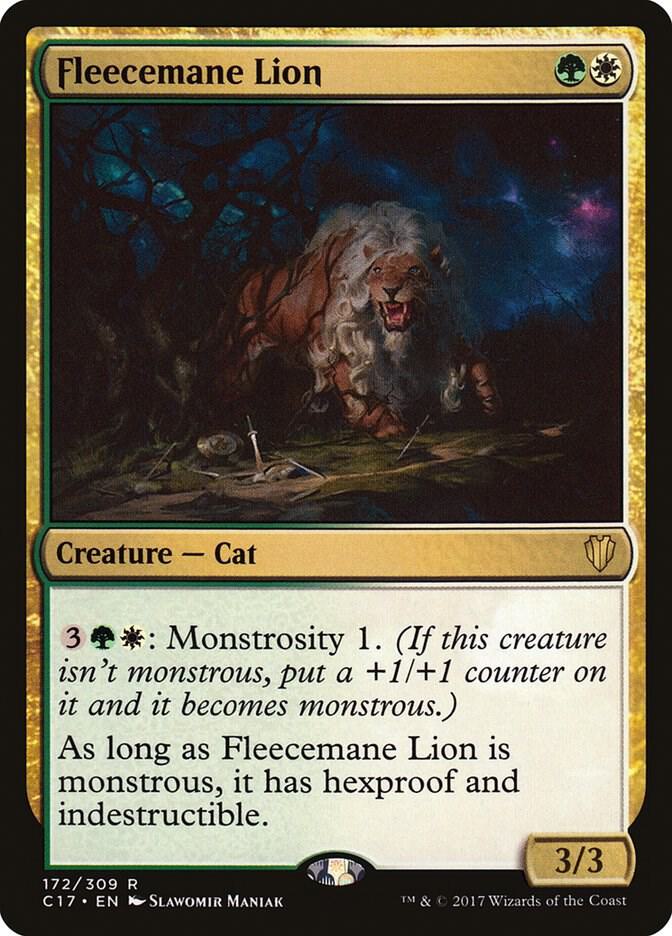 Fleecemane Lion 172/309 (Commander 2017)  | Chromatic Games