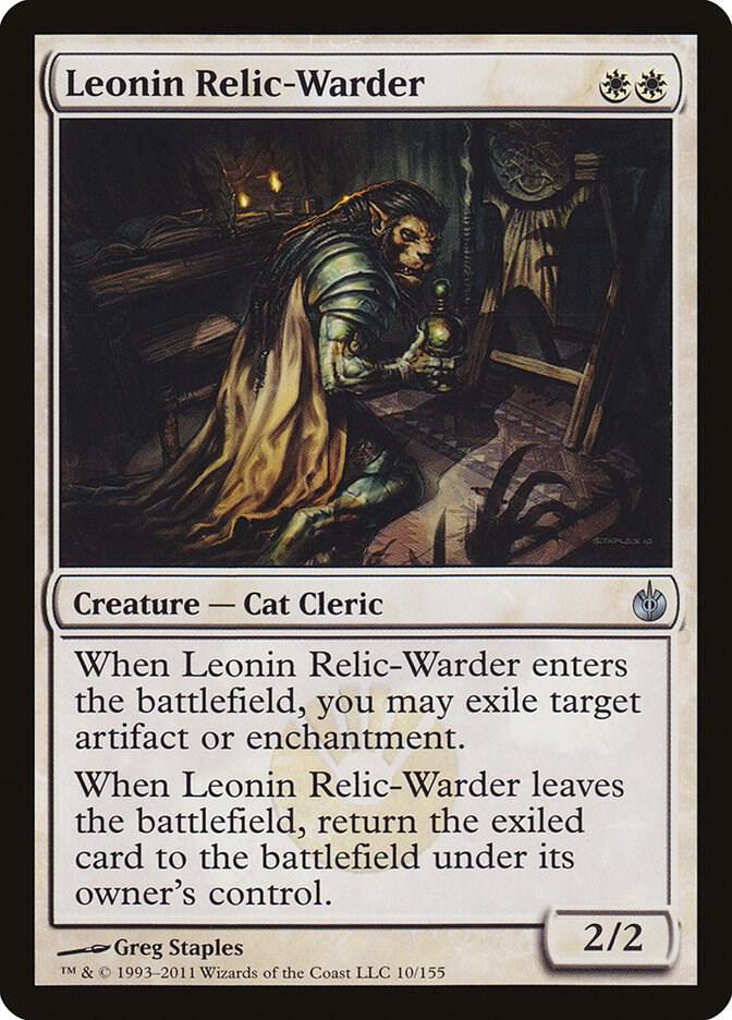 Leonin Relic Warder 10/155 (Mirrodin Besieged)  | Chromatic Games