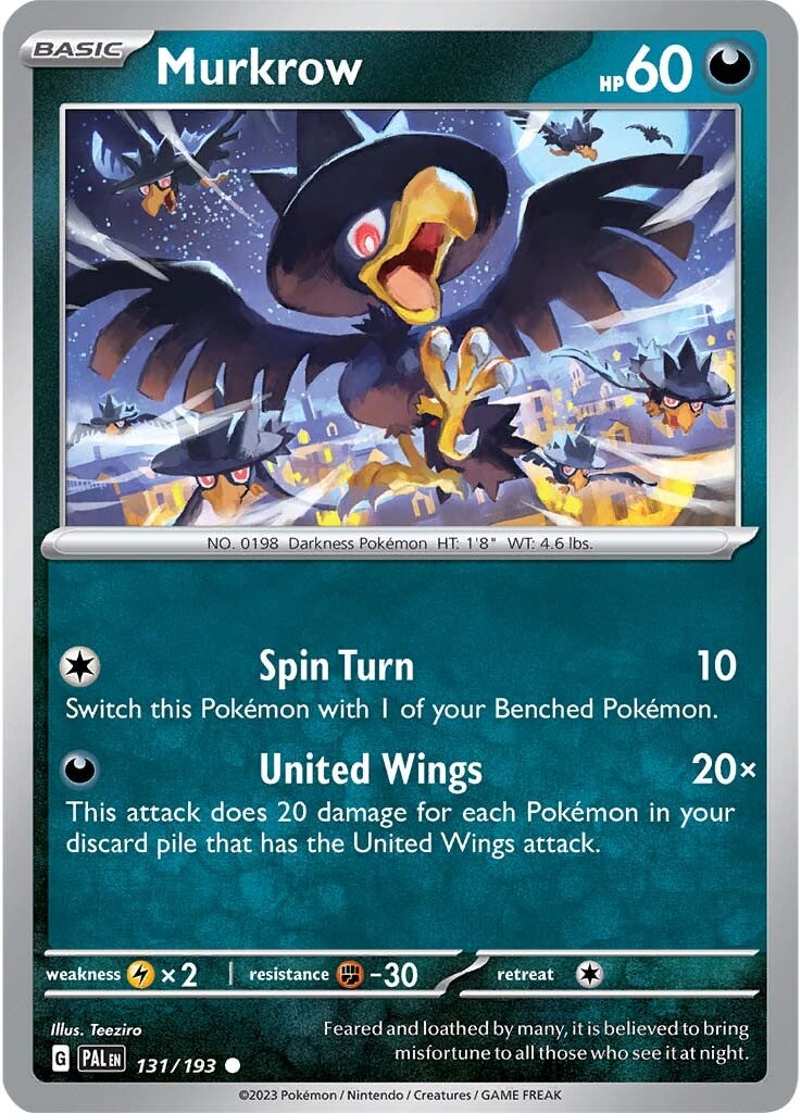 Murkrow (131/193) [Scarlet & Violet: Paldea Evolved] | Chromatic Games