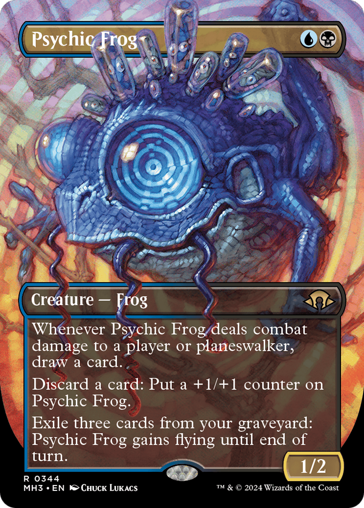 Psychic Frog (Borderless) [Modern Horizons 3] | Chromatic Games