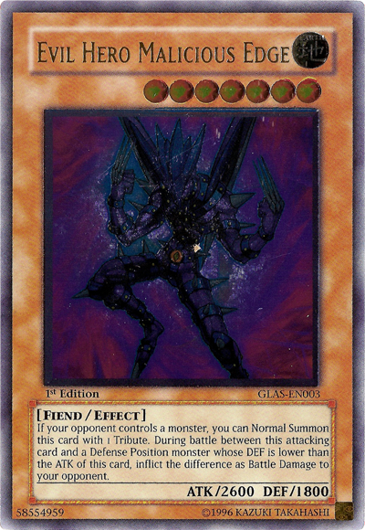 Evil Hero Malicious Edge [GLAS-EN003] Ultimate Rare | Chromatic Games