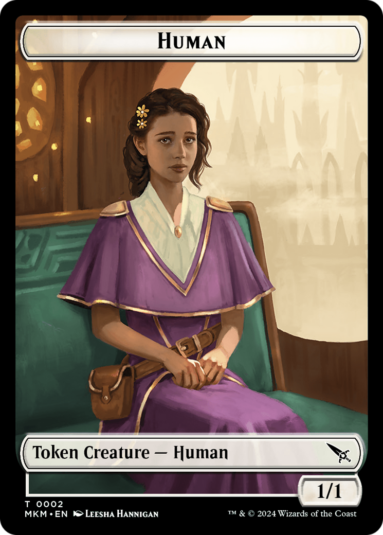 Human Token [Murders at Karlov Manor Tokens] | Chromatic Games