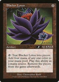 Blacker Lotus (Oversized) [Oversize Cards] | Chromatic Games