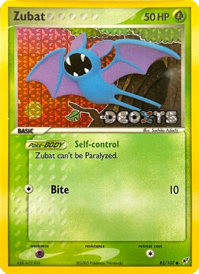 Zubat (83/107) (Stamped) [EX: Deoxys] | Chromatic Games