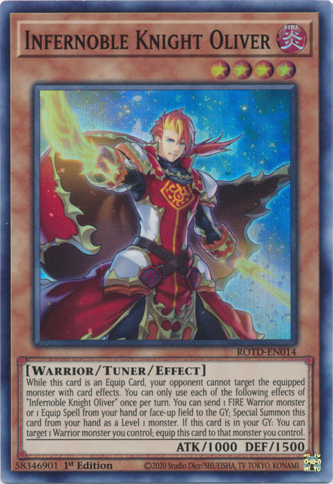 Infernoble Knight Oliver [ROTD-EN014] Super Rare | Chromatic Games