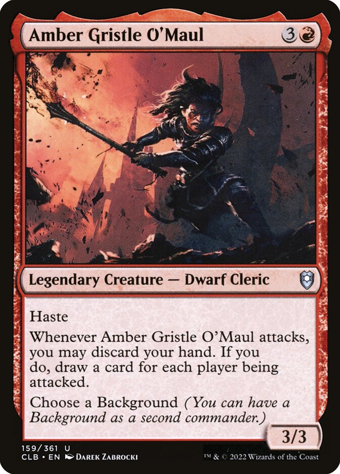 Amber Gristle O'Maul 159 (Commander Legends: Battle for Baldur's Gate)  | Chromatic Games