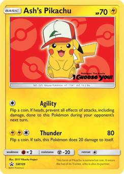 Ash's Pikachu (SM109) [Sun & Moon: Black Star Promos] | Chromatic Games