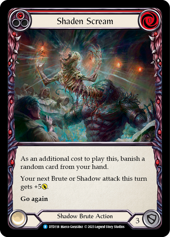 Shaden Scream (Red) [DTD118] (Dusk Till Dawn)  Rainbow Foil | Chromatic Games