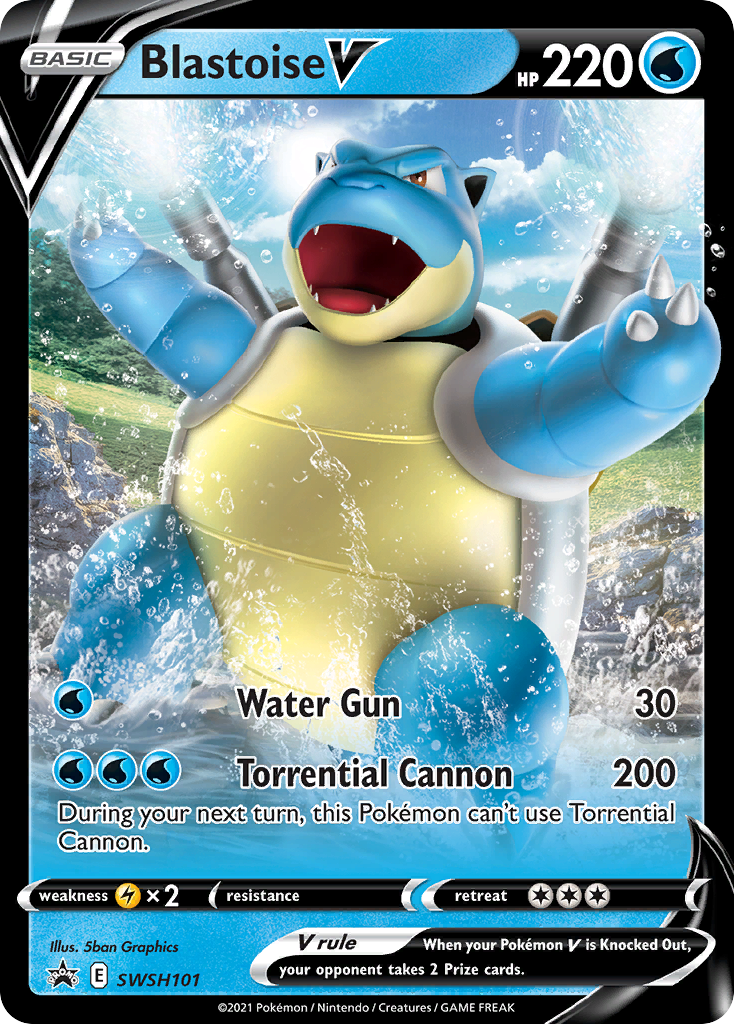 Blastoise V (SWSH101) [Sword & Shield: Black Star Promos] | Chromatic Games