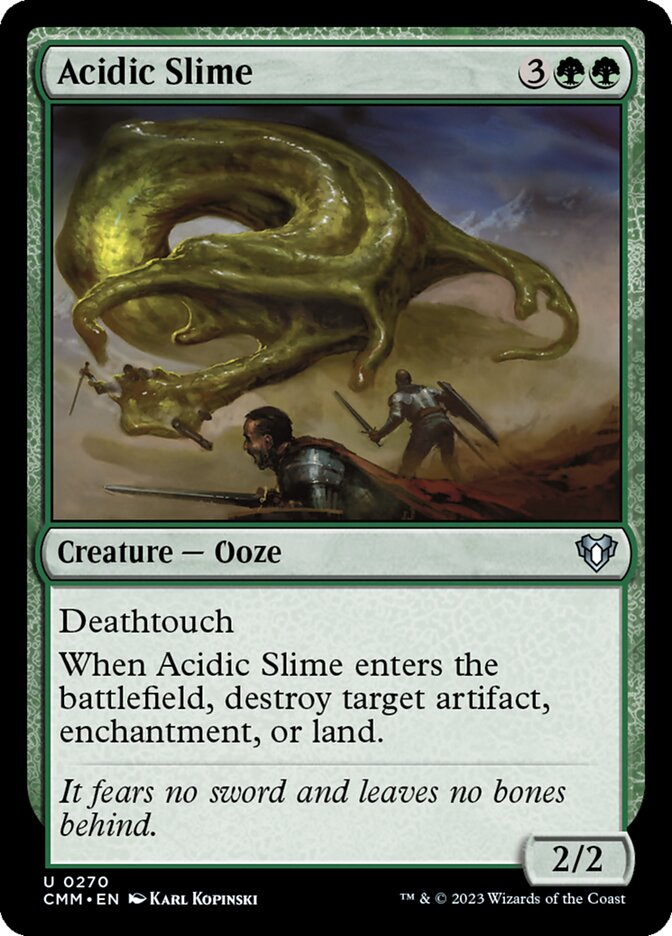 Acidic Slime 270 (Commander Masters)  | Chromatic Games