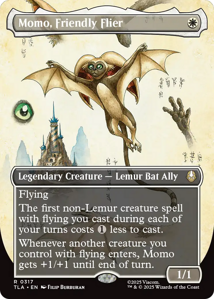 Momo, Friendly Flier (Borderless) [Avatar: The Last Airbender] | Chromatic Games