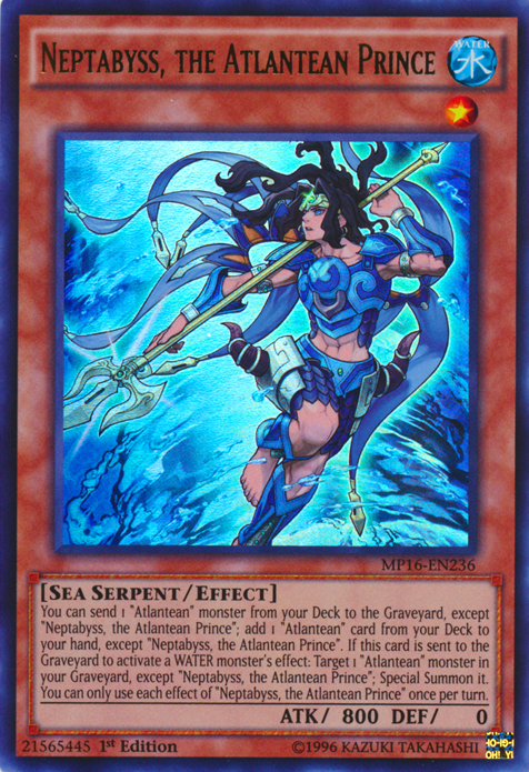 Neptabyss, the Atlantean Prince [MP16-EN236] Ultra Rare | Chromatic Games
