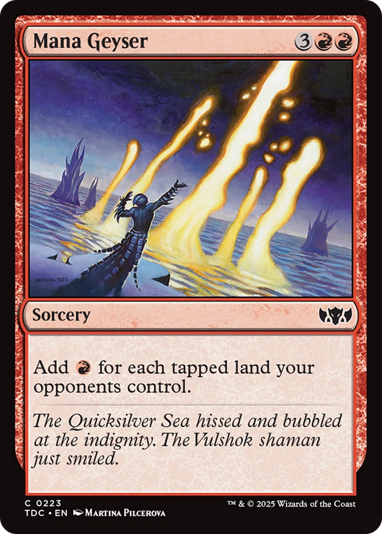 Mana Geyser [Tarkir: Dragonstorm Commander] | Chromatic Games
