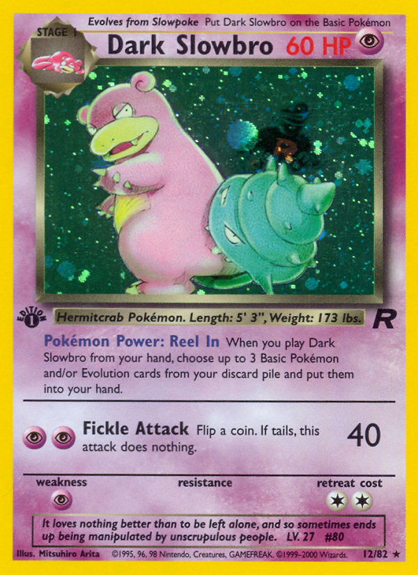 Dark Slowbro (12/82) [Team Rocket 1st Edition] | Chromatic Games