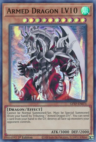 Armed Dragon LV10 [GFTP-EN075] Ultra Rare | Chromatic Games